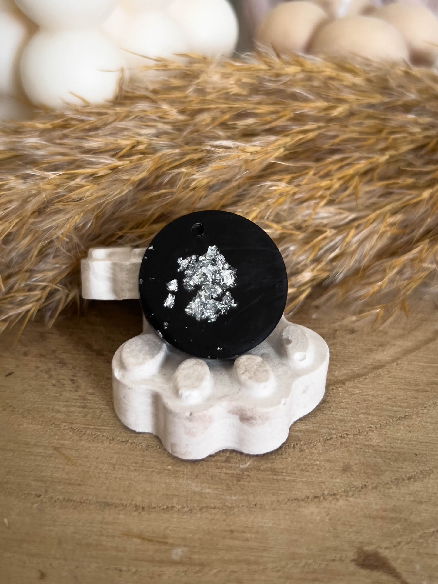 Schwarz &Silber Flocken 1