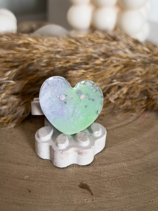 Herz Form Hundemarke Pastell Farben 5